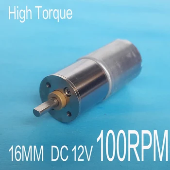 

NEW 12V DC 100RPM Motor High Torque Geared motors Full metal gear dc 3v 6v 12v 14.8v motor