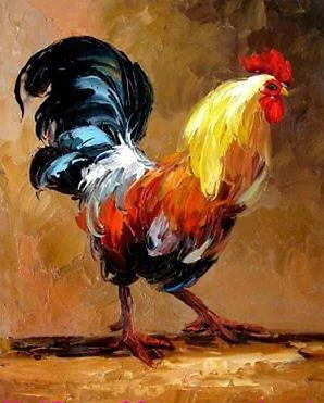 

wholesale animal painting --cock rooster art painting # TOP Decor ART-24 " large---Home Decor painting-Free shipping cost