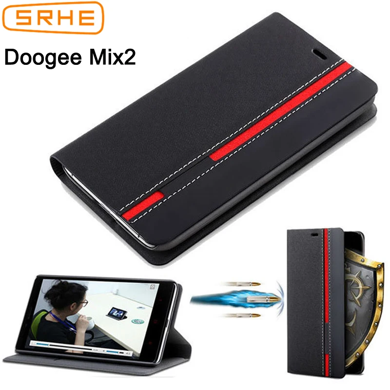 Doogee Mix 2 Чехол-книжка роскошный модный силиконовый чехол-Подставка Для Doogee Mix 2 Чехол Coque Capa с держателем для телефона