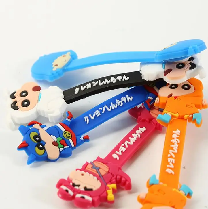 1 шт. милый Crayon Shinchan наушники обертывание намотки мультфильм Шнур кабель галстук обертывание управление Органайзер Рисунок игрушка
