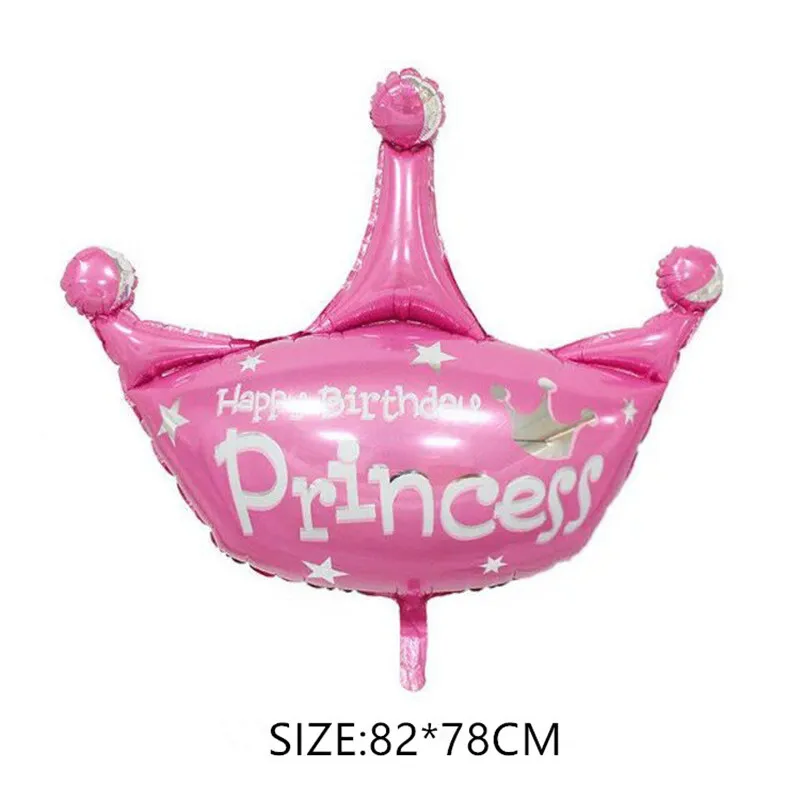 Корона фольга Воздушные шары Принцесса Корона воздушные шары для дня рождения вечерние украшения детский душ вечерние мультфильм шляпа - Цвет: 3