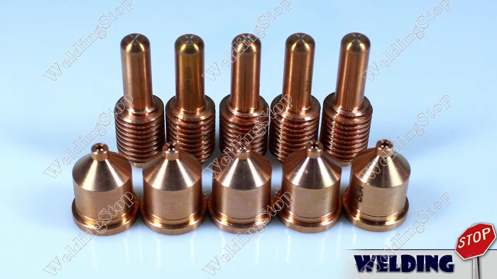

120926+120927 PMX-1250 Cutting Torch Consumables replacement Tips Electrodes 50sets/100pcs pack