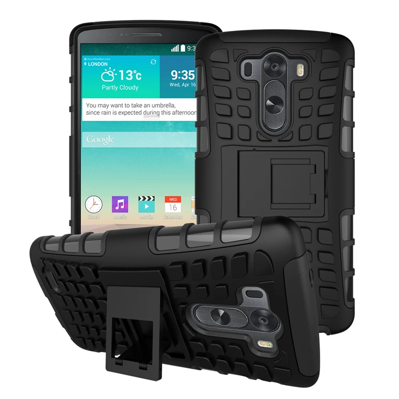 

For LG Optimus G3 Case D830 D850 D831 D855 Heavy Duty Armor Shockproof Hybrid Hard Silicon Rugged Rubber Phone Cover for LG G3 <