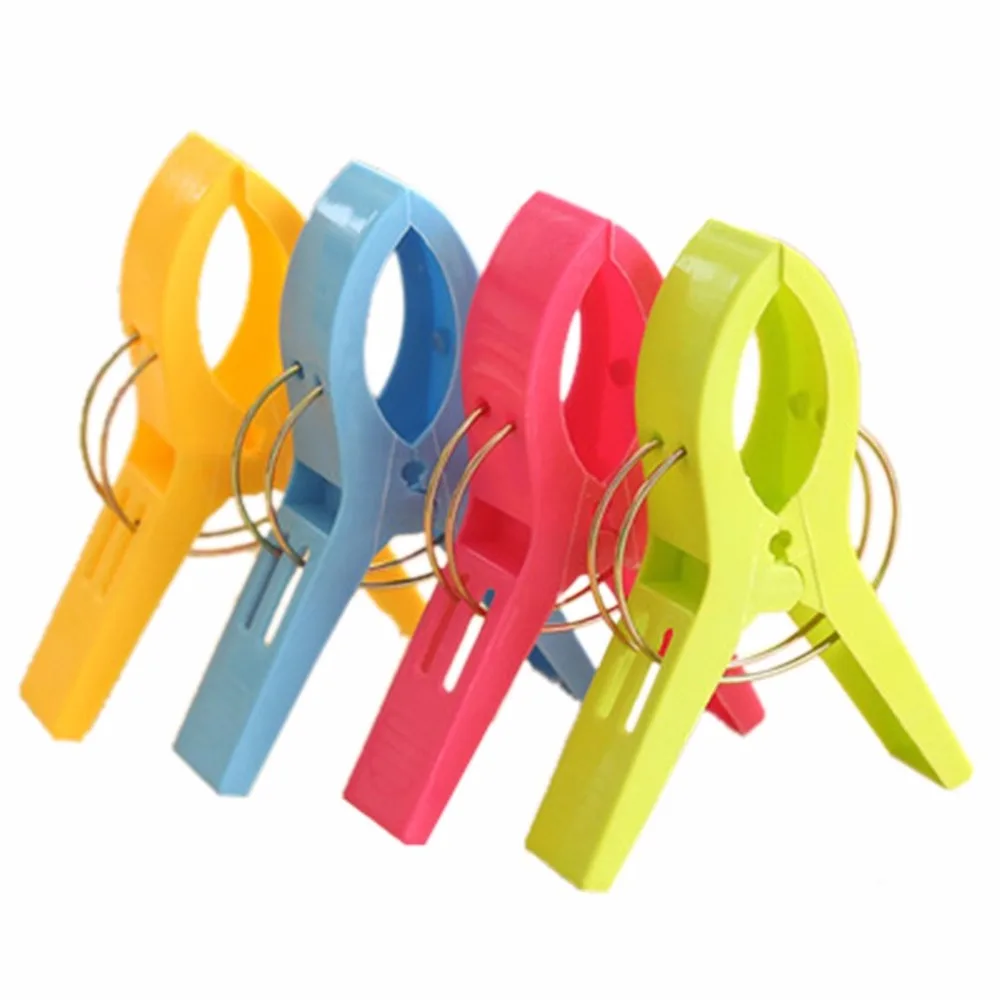 8Pcs Large Size Plastic Anti slip Windproof Quilt Clips Clothes Sheet Clamps Laundry Storage
