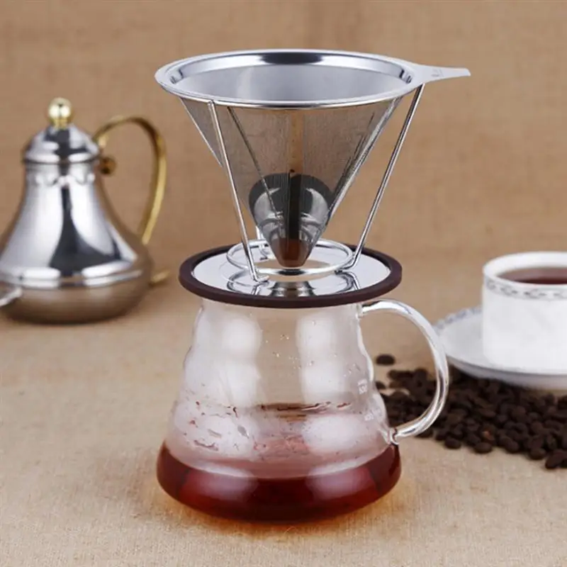 Buy ROSENICE Reusable Coffee Filter Cone Shape Dual