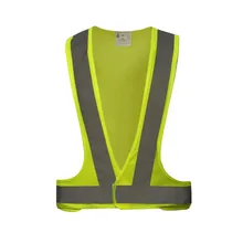 Высокая visibilitty полиэфирные светоотражающие безопасности кофта на бретельках