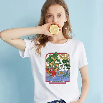 

Hot Summer 2019 Tee Shirts Haut Femme Hipster Ulzzang Harajuku Let's Go Fishing Print Woman Clothes Gothic Camiseta Mujer