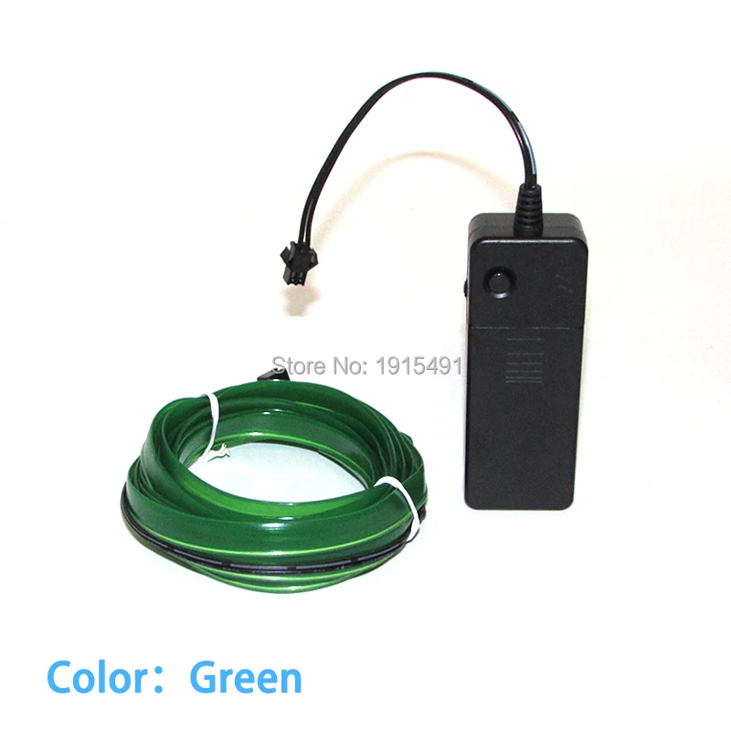 Горячие продаж dc-3v 2.3mm-юбка 3 метра 10 цветов доступны Гибкие EL Провода звуковая активация Оригинальные Светильники для автомобиля декора