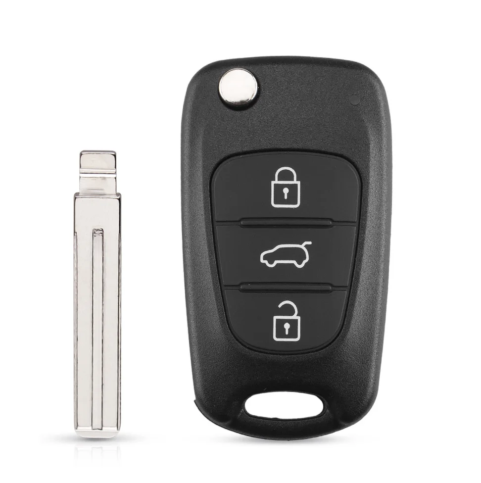 KEYYOU Новый чехол для дистанционного ключа Hyundai I20 I30 IX35 I35 Accent Kia Picanto Sportage K5 3 кнопки