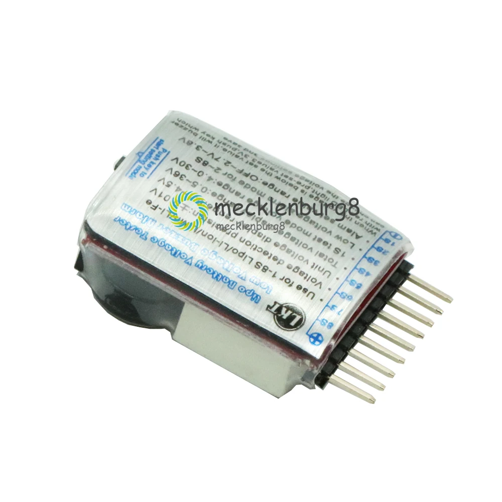 Индикатор 2 в 1 S для 8 Lipo / li ion/Fe индикатор напряжения тестер низкого звуковой