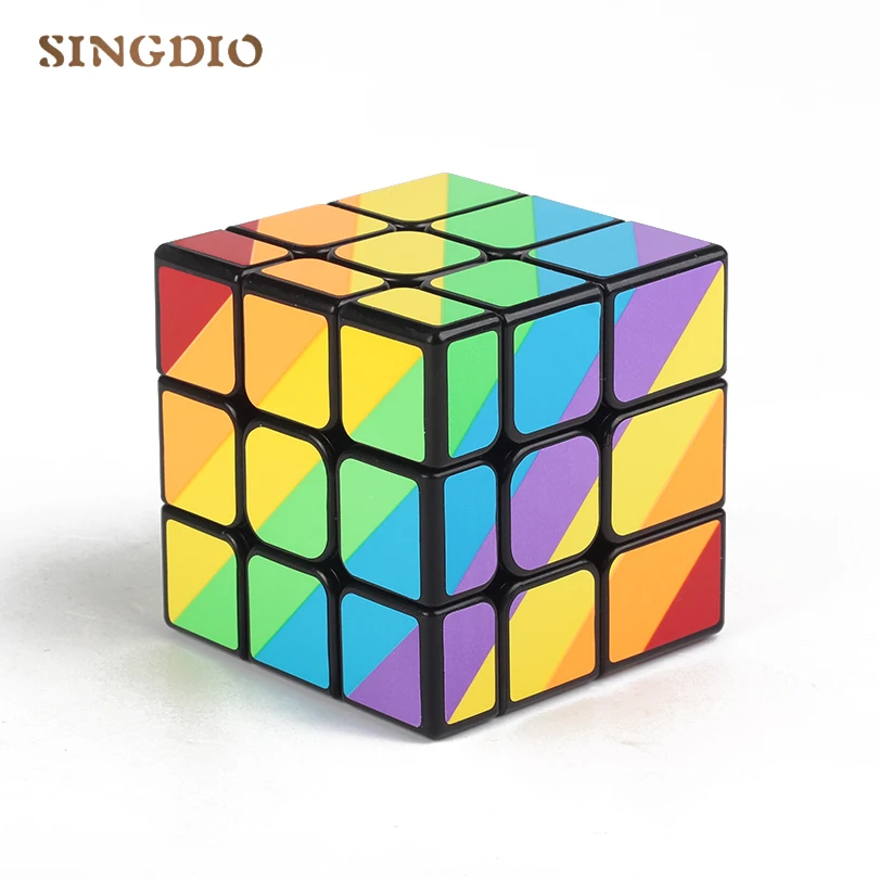 

SINGDIO Unequal Magic Cube 3x3x3 Unequal Painted Cast Coated Puzzle Speed Cube Education Children Professional Magic Neo Cube