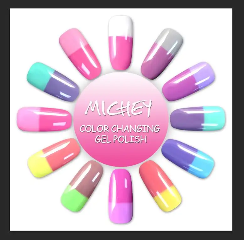 

Mood Change Color Gel Nail Polish Thermo Gel Lacquer Choose Any 1 Color Gel Varnish Need Base Coat and Top Coat