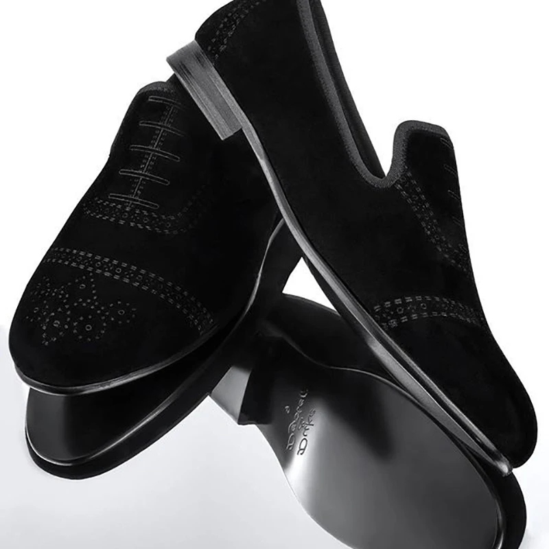 Piergitar/Новая Стильная мужская бархатная обувь в стиле Буллок модные повседневные мужские лоферы на плоской подошве, размеры США 4-17