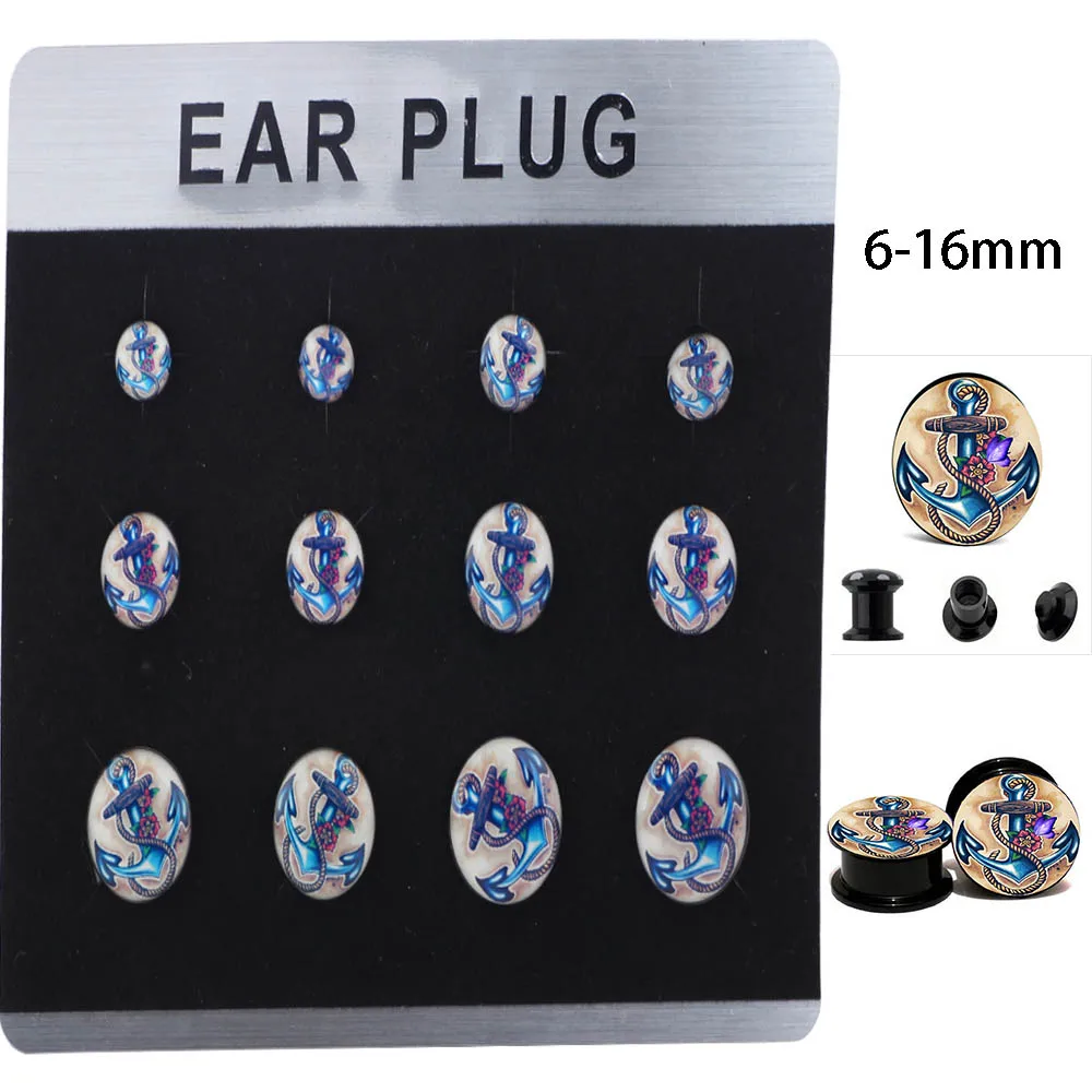 Tiancifbyjs Internally Thread Ear Stretching Gauge Kit Uv Acrylic Taper