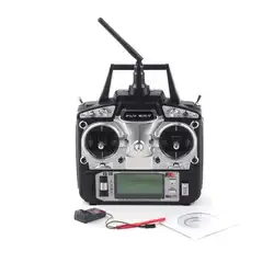 Flysky FS-T6 FS T6 Mode 2 6CH 2,4G с ЖК-экраном передатчик + FS R6B приемник для радиоуправляемого вертолета самолета