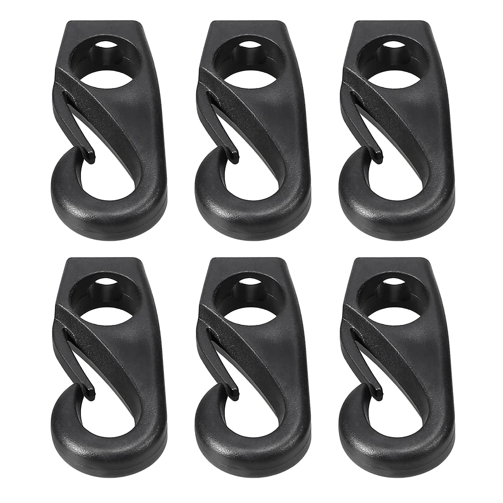 6Pcs Kayak Canoe Boat Bungee Rope Shock Cord Hooks Clips Lashing Hooks