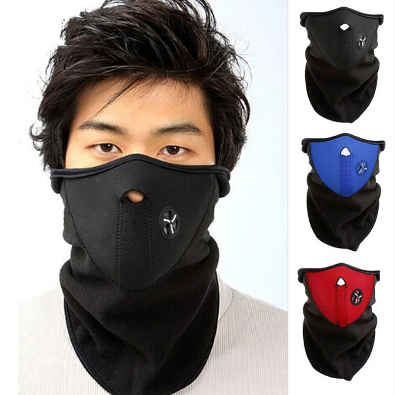 Masque De Cyclisme D'hiver Chaud En Polaire, Cagoule, Écharpe, Coupe