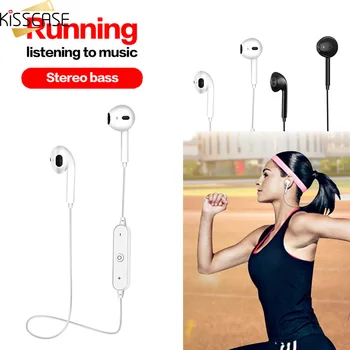 

KISSCASE Wireless Sports Earphone For Xiaomi Huawei Bluetooth Headset For iPhone X 8 7 Sports Stereo Earphones For Samsung S10