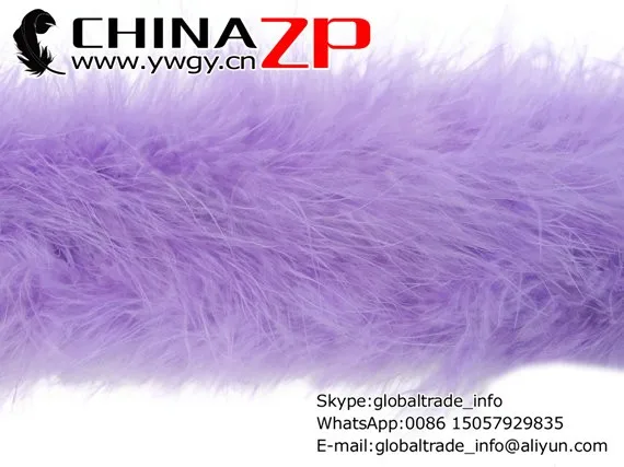 Marabou Boa, 2 YARDS - LAVENDER Marabou Feather Boa 25g