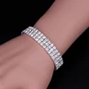 TREAZY 1-8 Rows Rhinestone Crystal Bracelet Bangle Elastic Bling Wristband Wedding Bridal Bridesmaid Bracelet Jewelry Gifts 5