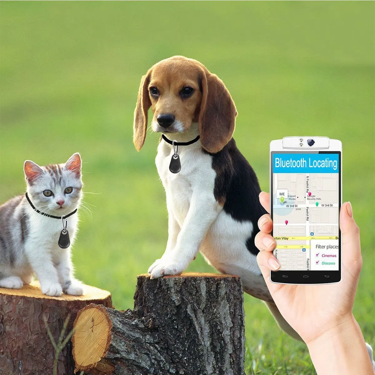  2019 Hot Sale Pets Smart Mini GPS Anti-Lost Waterproof Bluetooth Tracking Finder Device Auto Carpet - 4000006160942