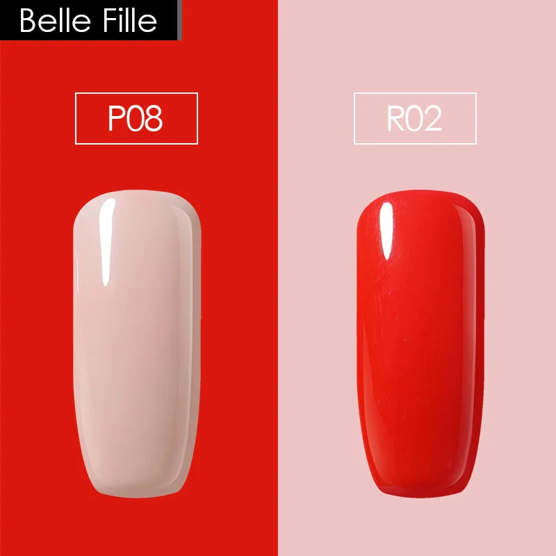BELLE FILLE 10 мл серия конфет цвета 2 шт/партия УФ гель для ногтей Гель лак полировки