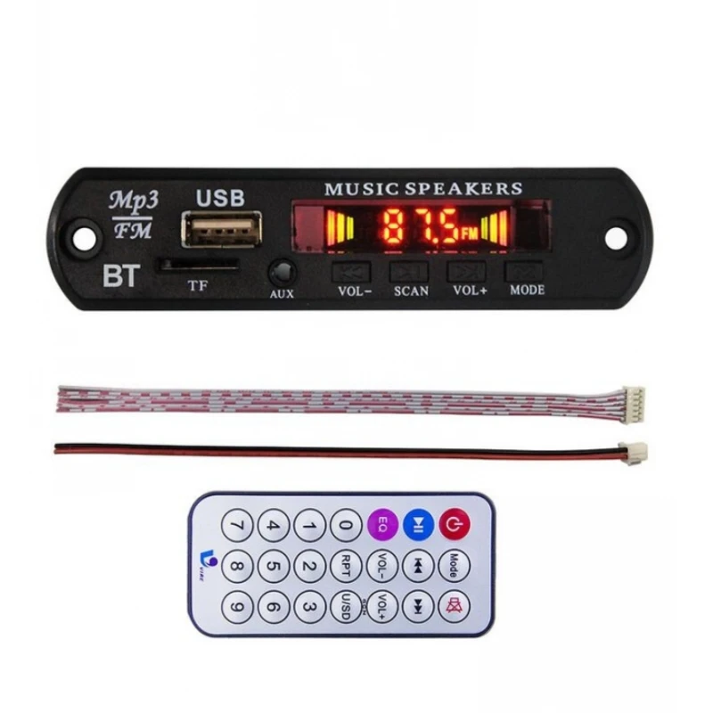 

DC 12V Bluetooth 4.0 lossless MP3 decoder board MP3 APE FLAC Player AUX TF Card Fm Radio For Car speaker modified