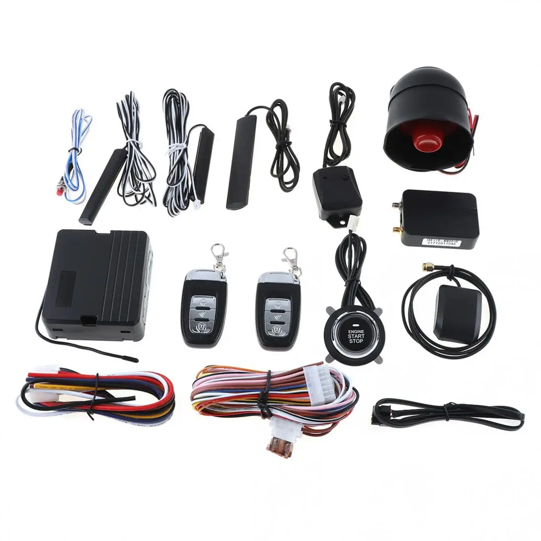 

PKE Smartphone Start Car Smart Alarm Remote Initiating System Start Stop Engine System Auto Central Lock Vibration Alarm