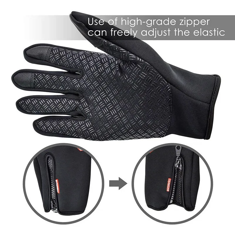 Ограниченное Новое Luva Ciclismo Guantes Ciclismo Для мужчин и открытый Сенсорный экран перчатки спортивные езда Теплый Зимний Лыжный ветрозащитный