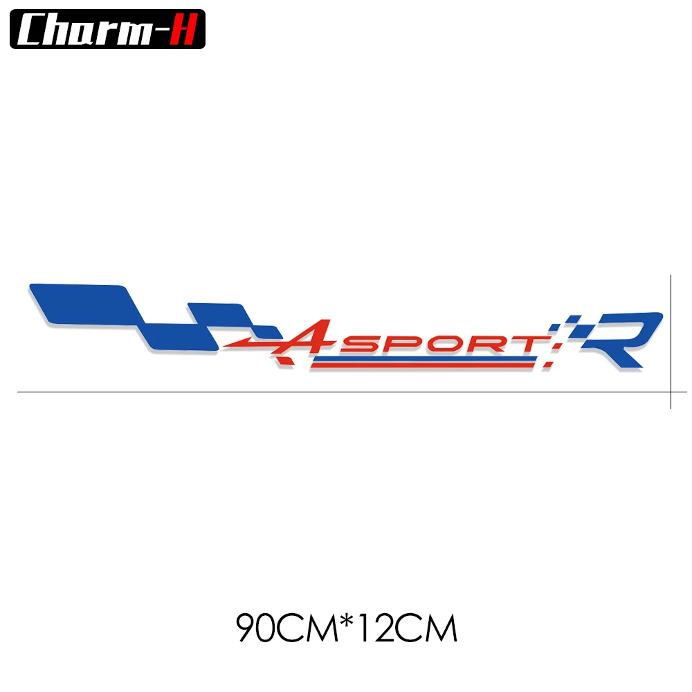 1piece Reflective Door Side Vinyl Decal Stickers Sport R Graphics for Renault Duster Megane Captur Clio Laguna Scenic Twingo