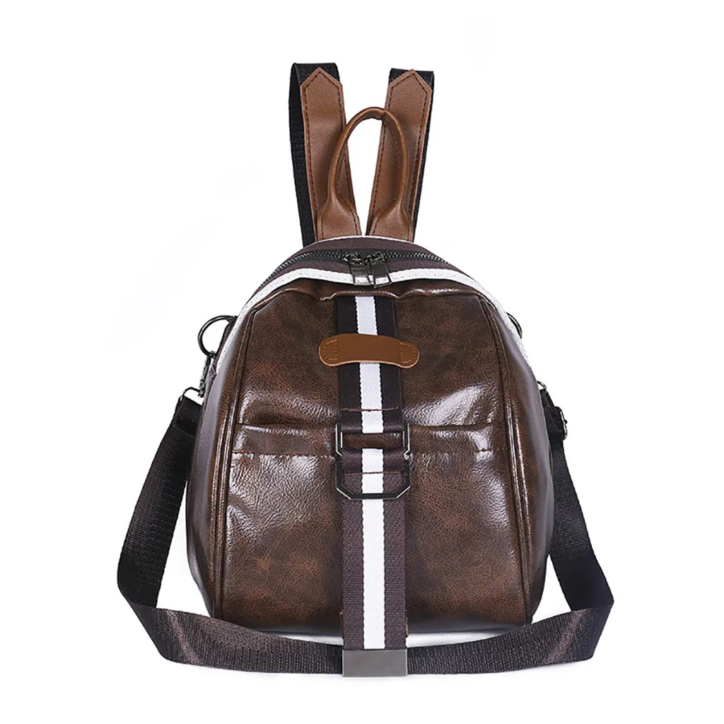 

Backpack Women 2019 Fashion Retro Leather Waterproof Backpacks Purse Versatile Travel Bags Black Korean Backpack mochila escolar