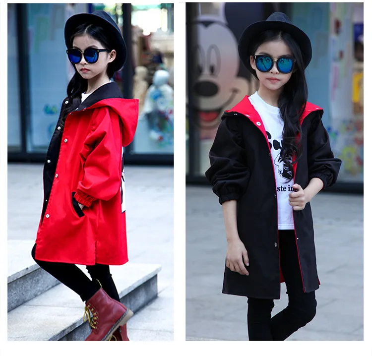 Jackets For Girl Hooded Thin Autumn Jacket Children Windbreaker For Girls 12 Years Spring Autumn Girls Jacket Children 0