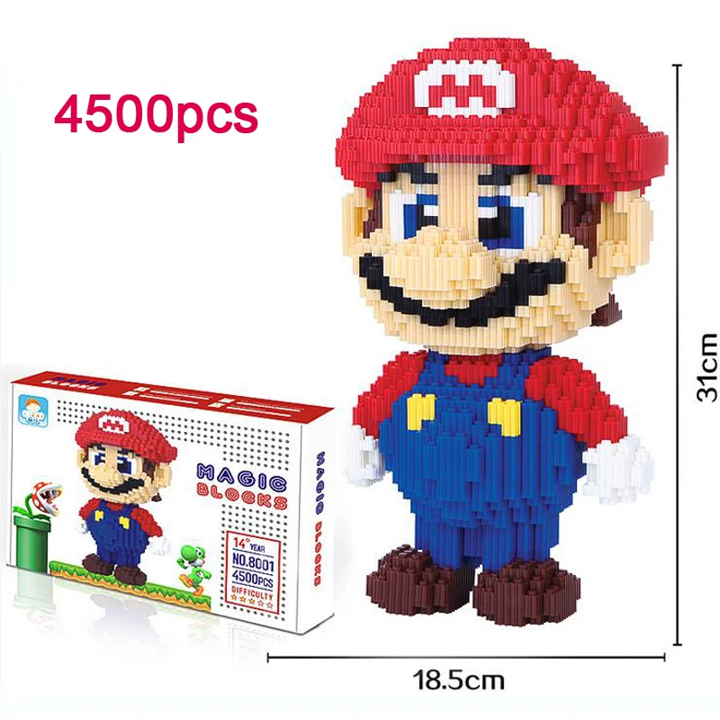 

DOLLRYGA 4500pcs/set Diamond Micro Building Block DIY Juguetes Plastic Assembly Toy for Children Educational Cartoon Animal Toy