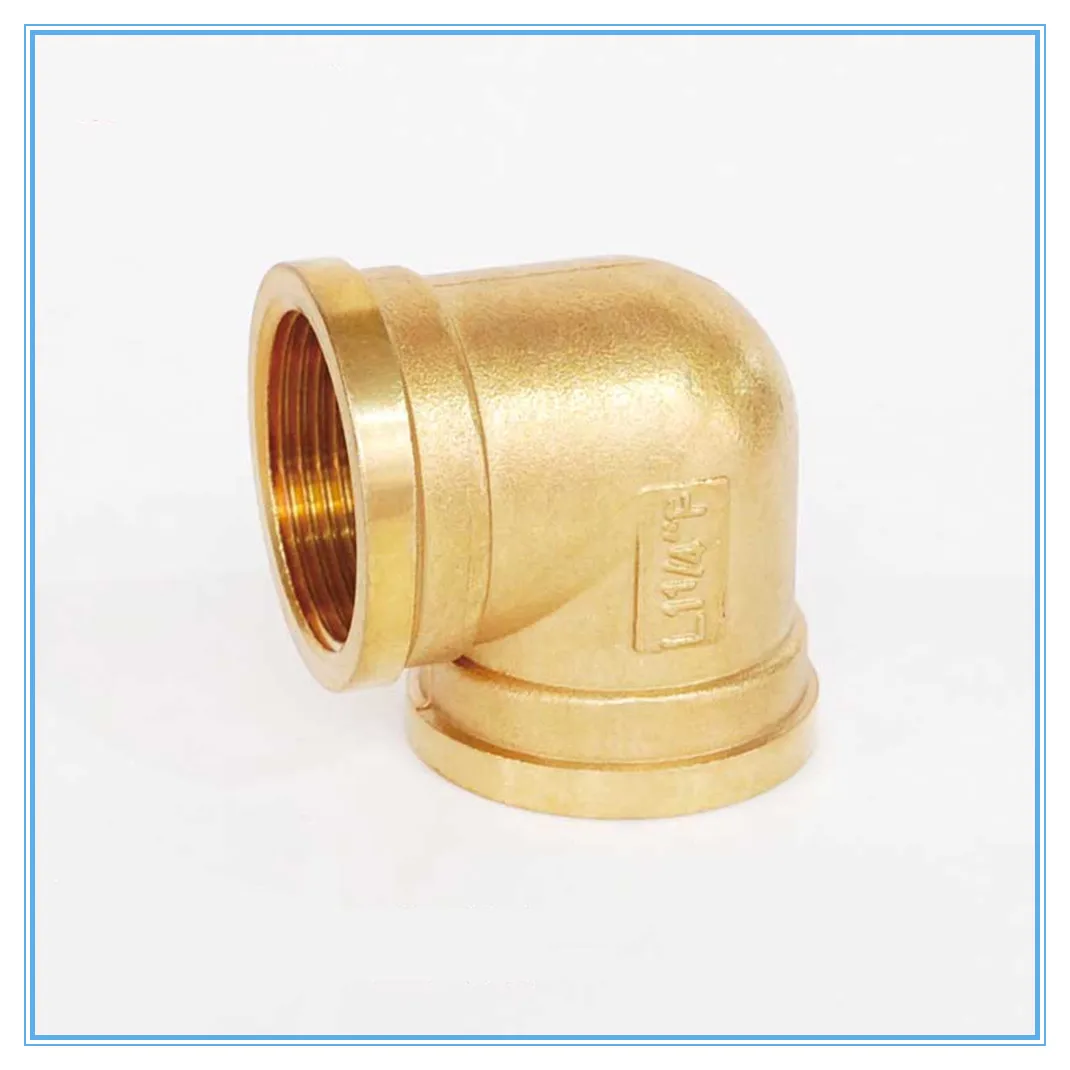 

Female x Female Thread 1/8" 1/4" 3/8" 1/2" 90 Deg Brass Elbow Pipe Fitting Connector Coupler For Water Fuel Copper