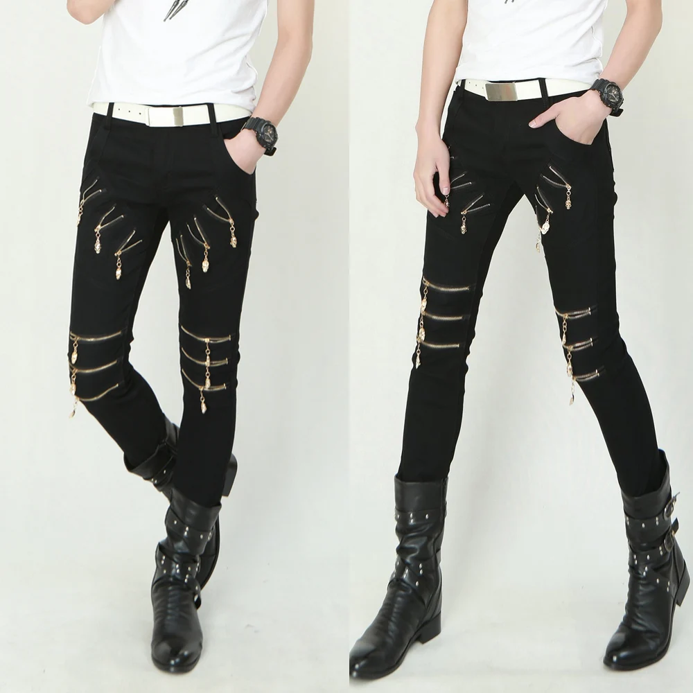 Autumn NonMainstream Zipper Compression Tights Skinny