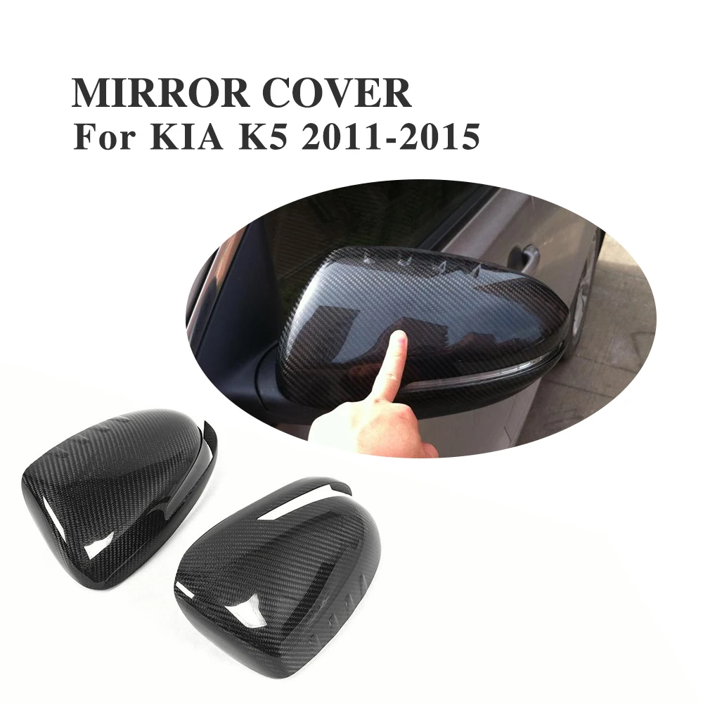 Carbon Fiber Side Mirror Wing Rearview Mirror Covers Caps Sticker For
