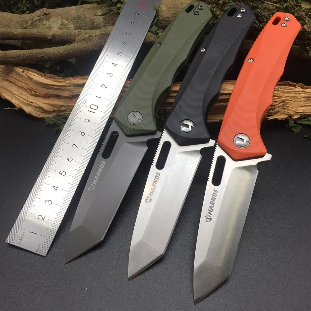 Online Harnds CK6119 Pollux AUS 8 hoja G10 manejar HRC58 59 cuchillo plegable Camping caza Utilidad de cuchillo de rescate EDC herramienta portátil