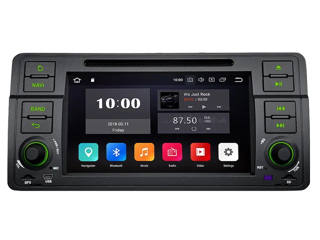 Автомобильный мультимедийный DVD плеер 7 дюймов Android 8 0 Восьмиядерный процессор GPS