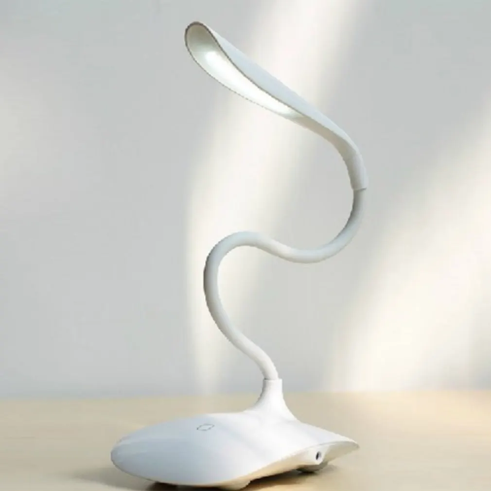  LED Rechargeable Flexible Clip Table Lamp Eye Protection Adjustable Dimmable Touch Control Night Li