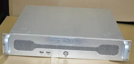 Ultra Short 2U Aluminum Panel Silver Industrial