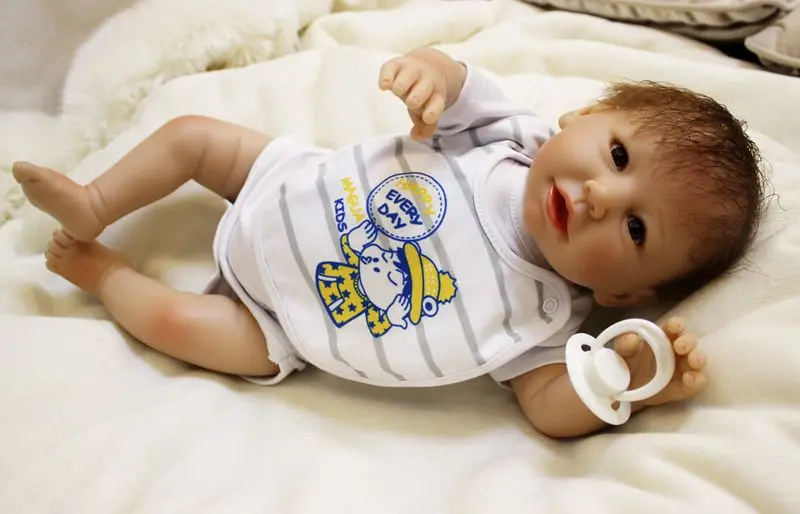 

DollMai20" 50cm reborn baby boy dolls silicone newborn babies for children gift bebe real reborn bonecas brinquedos menino
