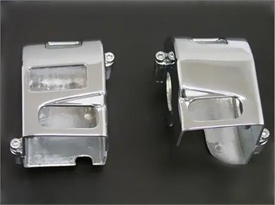 Хромированная мотоциклетная крышка переключателя для Kawasaki VN Vulcan 1500 1600 Classic Nomad Yamaha Vstar XVS 650 классический серебристый