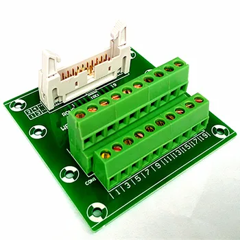 

IDC20 2x10 Pins 0.1" Male Header Breakout Board, Terminal Block, Connector.