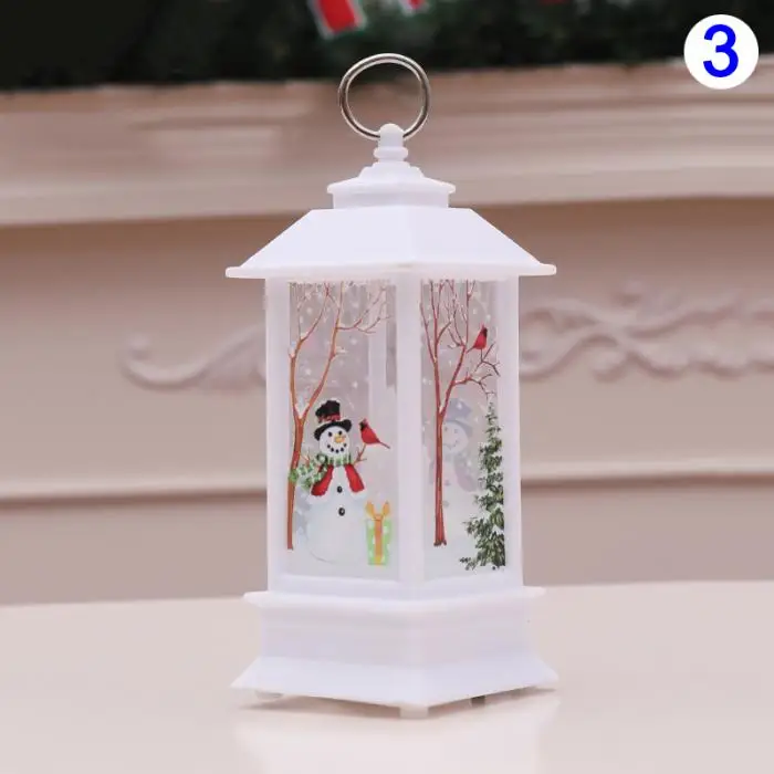 Christmas Candlestick Lantern Light Candle Holder Lamp Bulb Home Party Decor MYDING