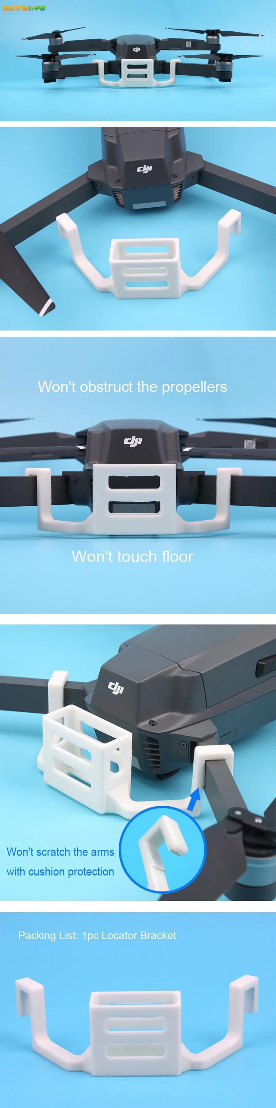 Для DJI MAVIC PRO аксессуары 3D Печатный RF-V16 gps трекер держатель локатора анти-потеря gps трекер кронштейн для DJI Mavic Pro