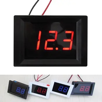 

DC 5V-40V Digital Voltmeter High-Low voltage Alarm LED monitor Detector tester 12v 24v 36v 48v battery car volt meter