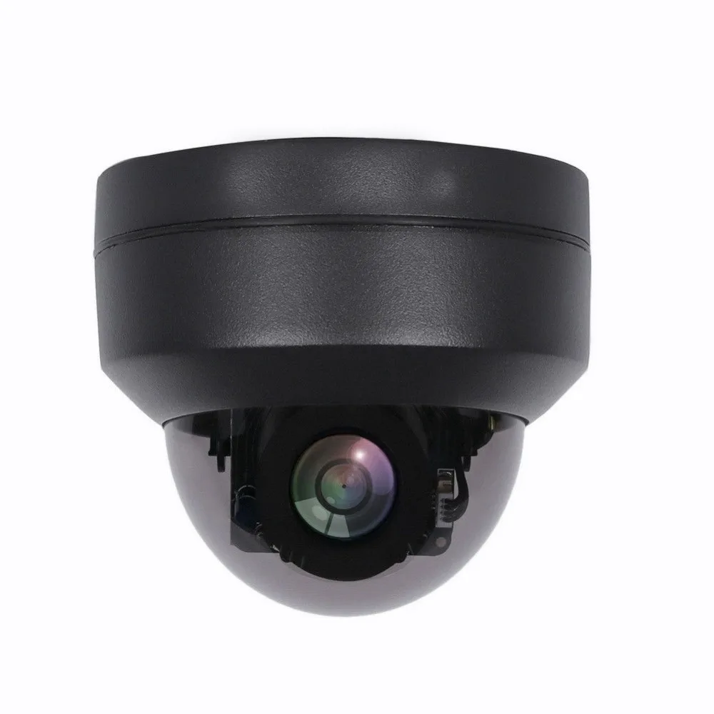 2MP 4MP IP PTZ Mini Dome Camera Waterproof High Resolution Black ONVIF P2P Home Street Security Wired IP Surveillance IR Camera 4
