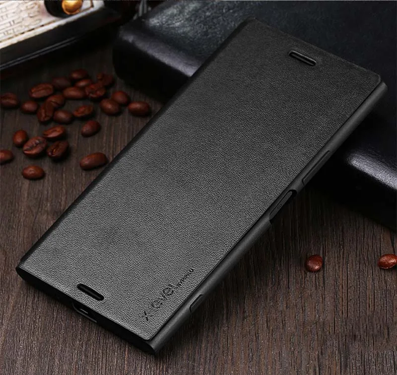 

Original X-Level PU Leather Flip Case for Sony Xperia XZ2 Premium Super Thin Phone Shell for Sony Xperia XZ Premium Case Fundas