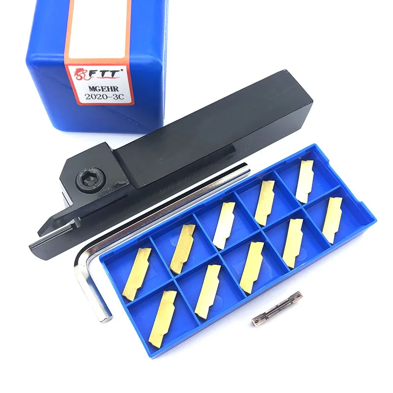 

1PCS MGEHR2020-3 Turning holder +11PCS MGMN300 M parting and grooving carbide inserts lathe CNC turning tools