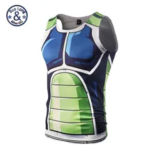 Бодибилдинг одежда Сунь Укун семь, шар дракона фигурки из ИГРЫ Dragon Ball DBZ(3D аниме жилетка без рукавов тонкие Тэнк Топ